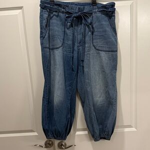 Pilcro High-Rise Parachute     Tie-Waist Jeans! XL
